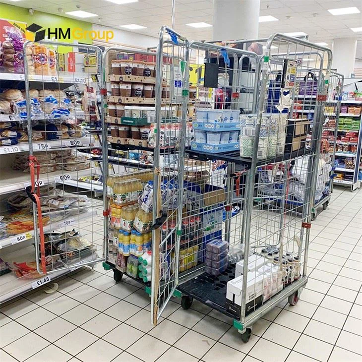 warehouse cage trolley